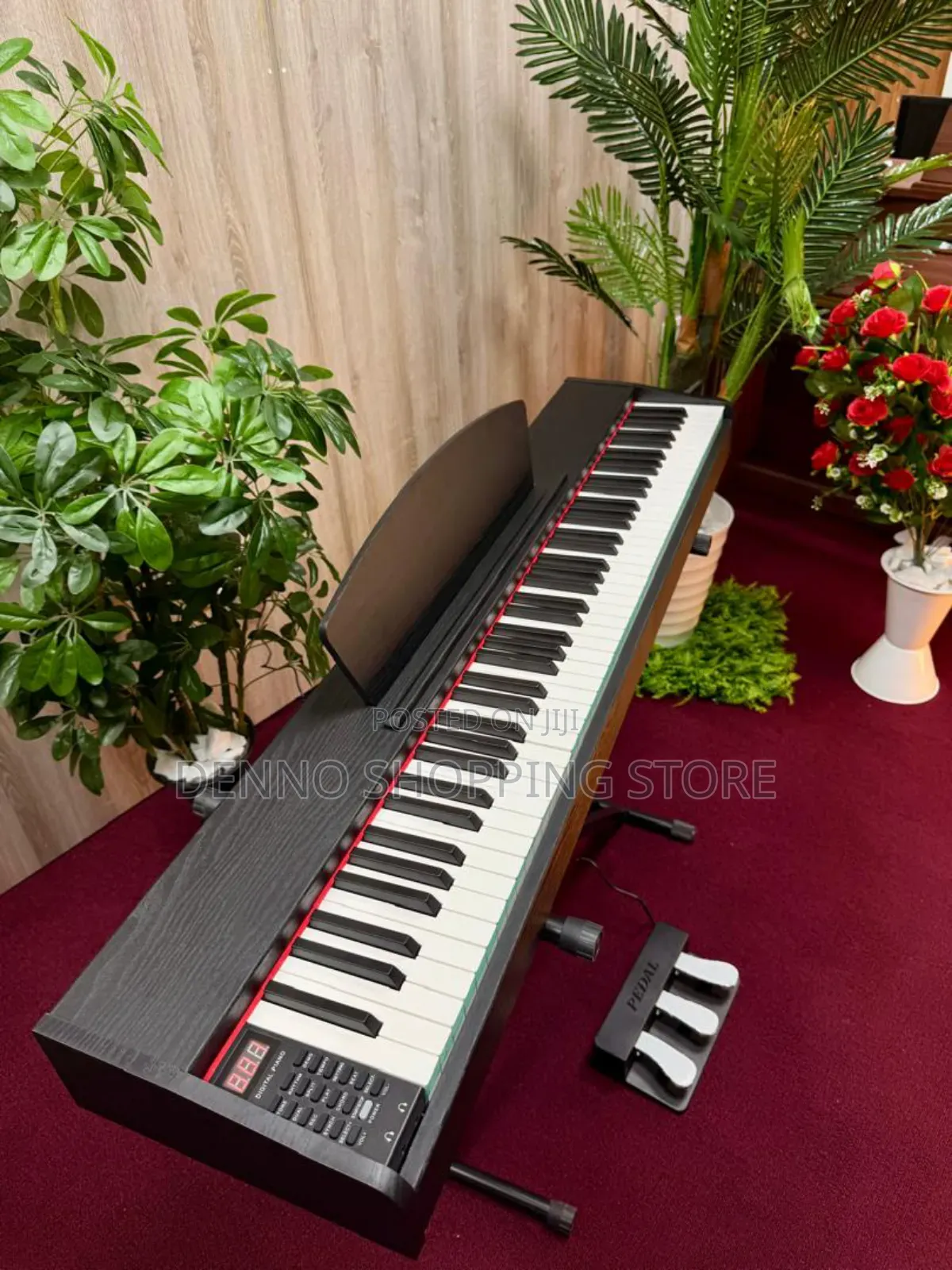 Black Digital Piano 88 Keys With 3 Pedal
