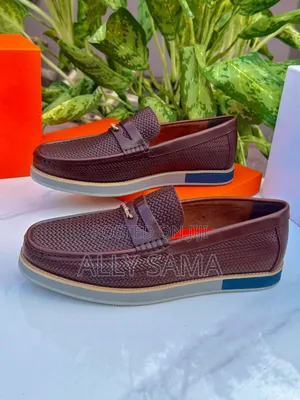 Men's Loafers Mkeka Material Leather Brand Great Model