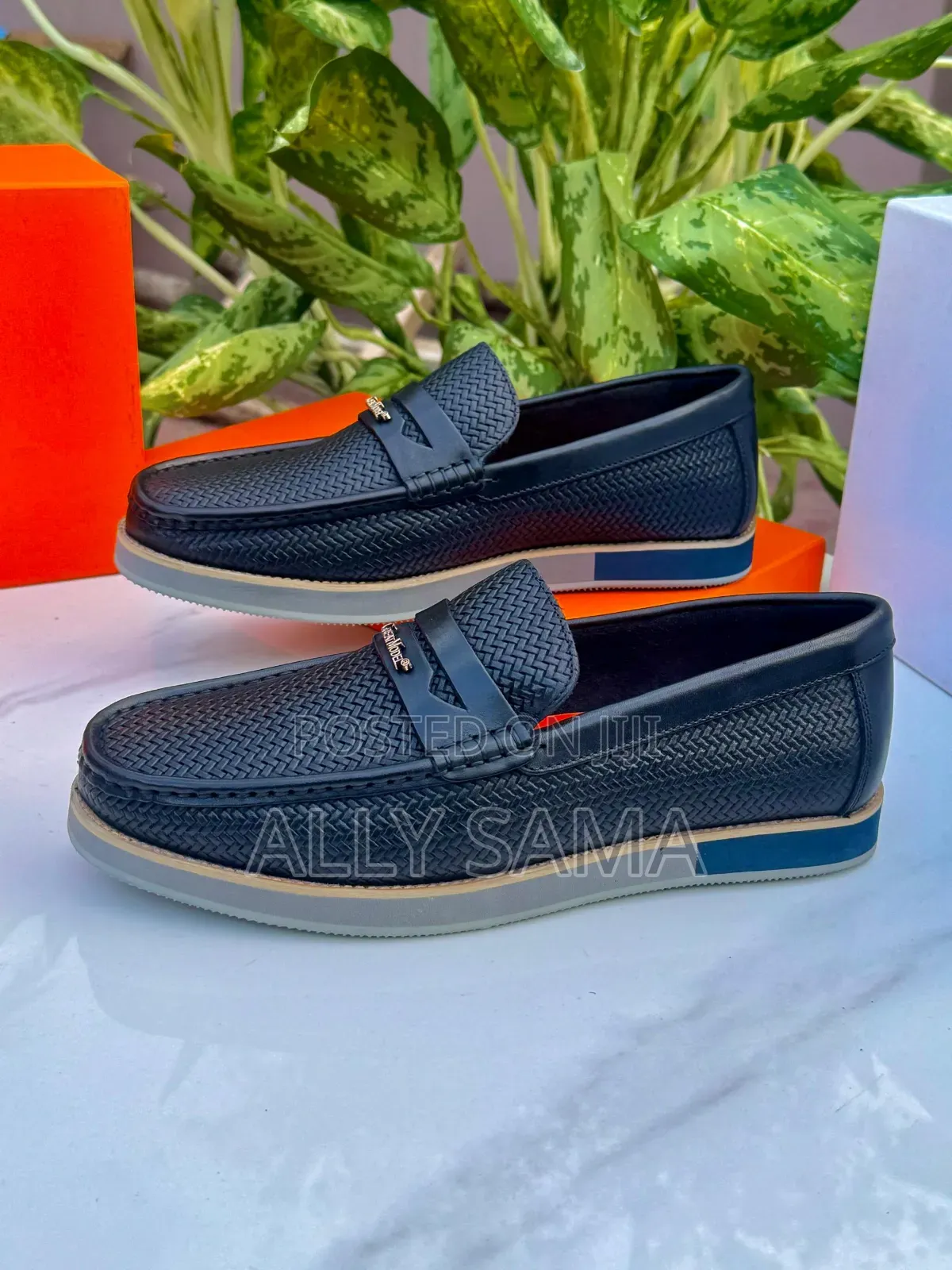 Men's Loafers Mkeka Material Leather Brand Great Model