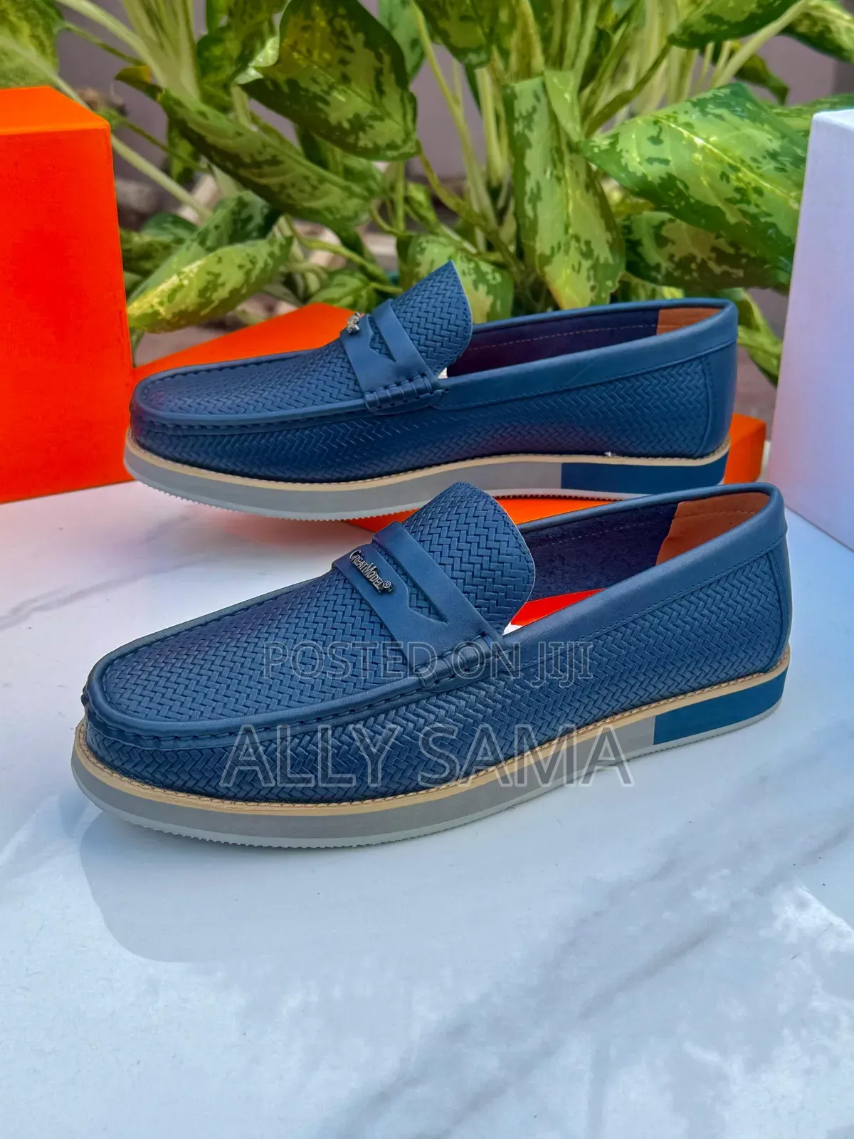 Men's Loafers Mkeka Material Leather Brand Great Model