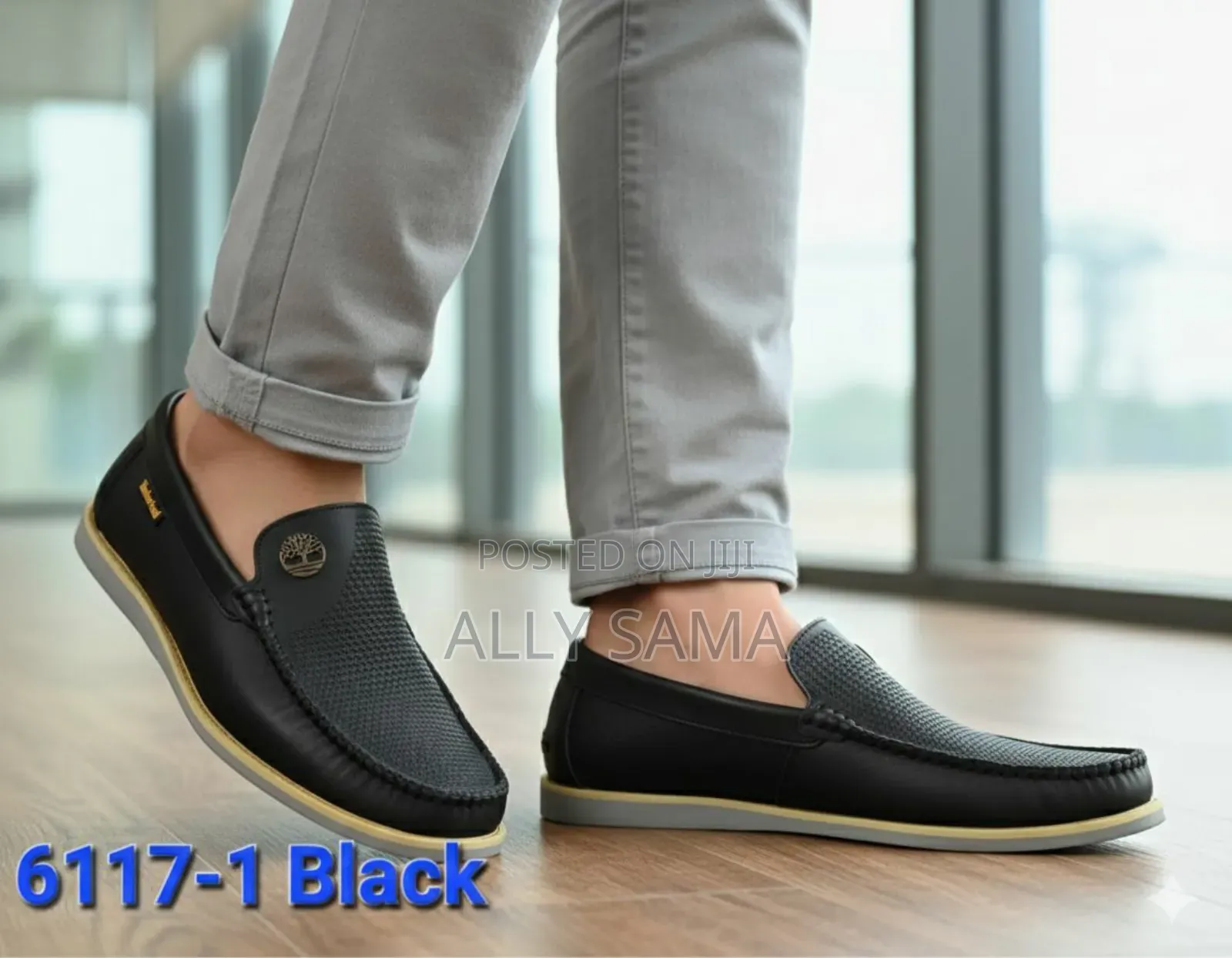 Mens Loafers Full Black Material Soft Leather