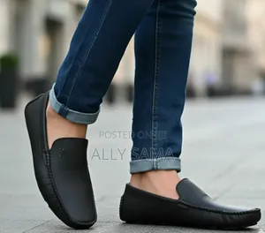 Mens Loafers Full Black Material Soft Leather