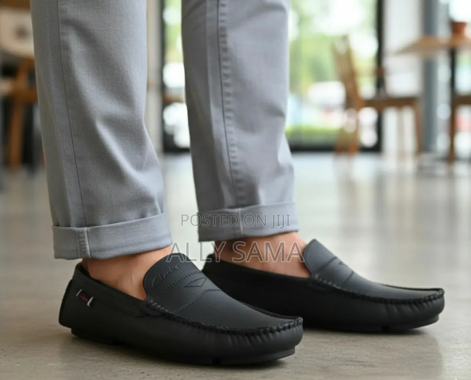 Mens Loafers Full Black Material Soft Leather