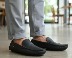 Mens Loafers Full Black Material Soft Leather