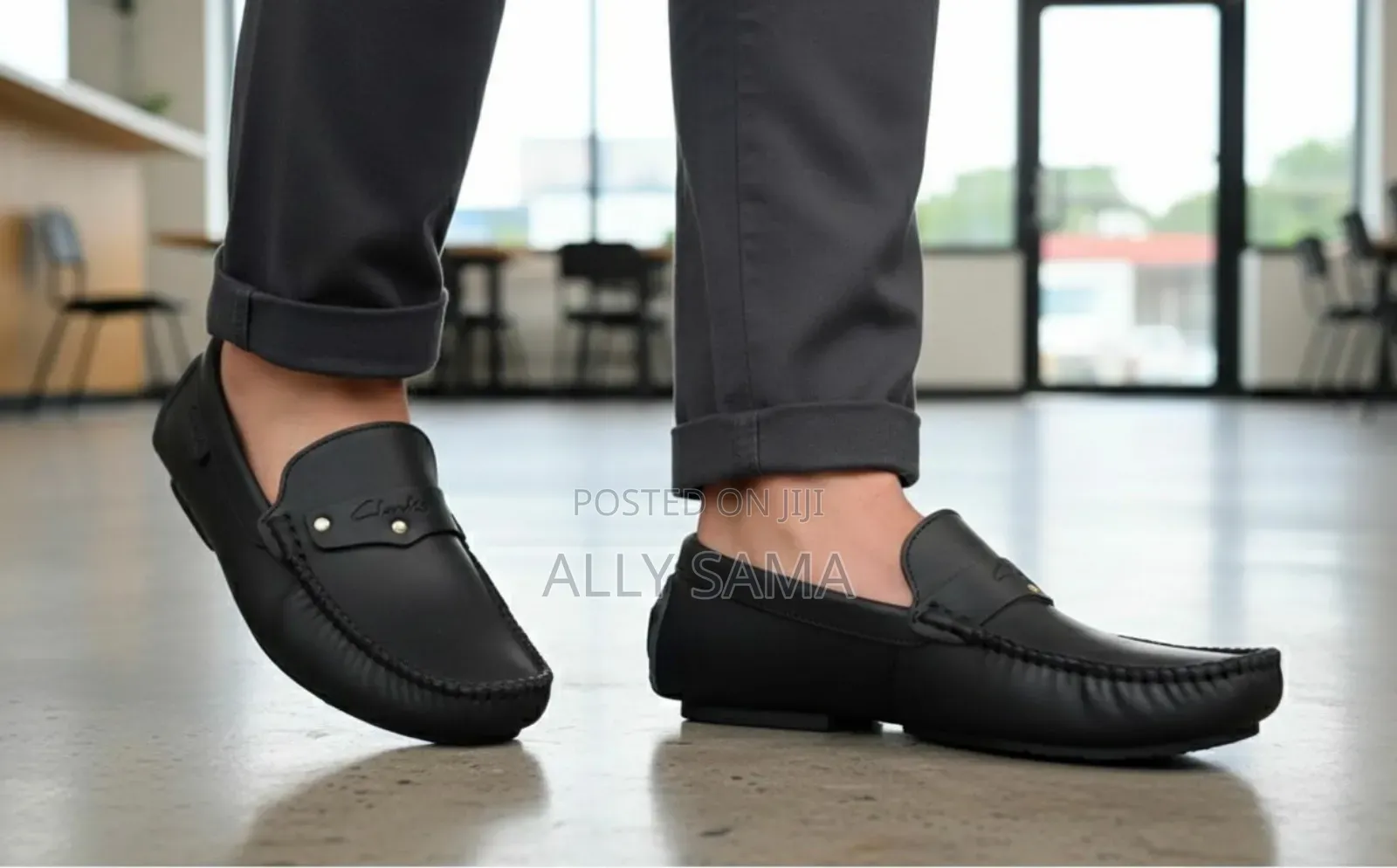 Mens Loafers Full Black Material Soft Leather