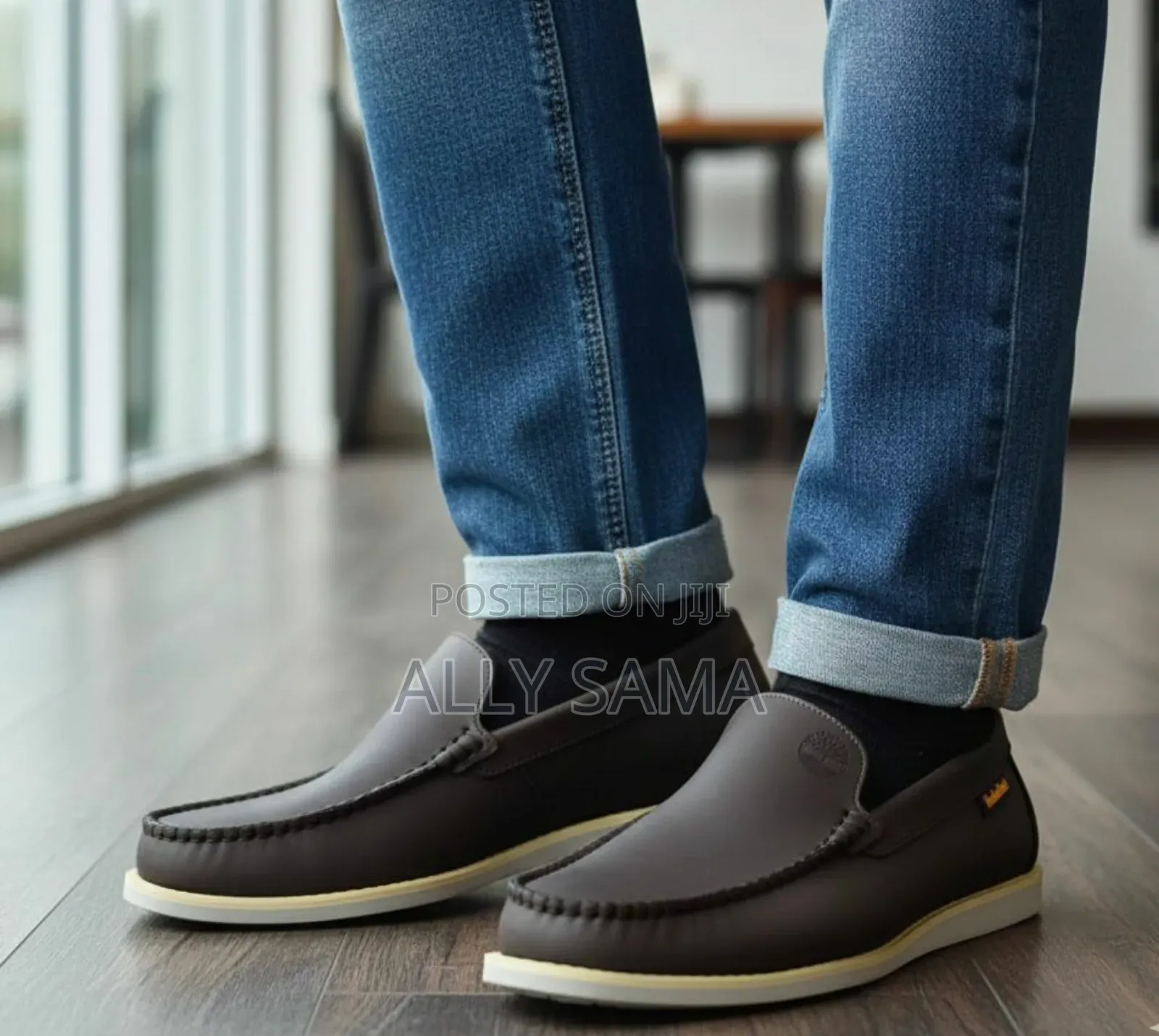 Mens Loafers Full Black Material Soft Leather