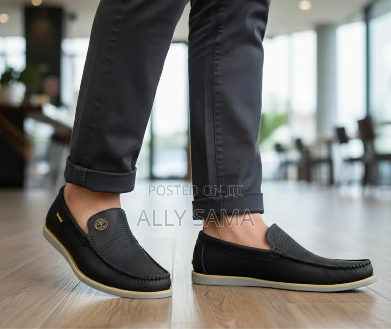 Mens Loafers Full Black Material Soft Leather