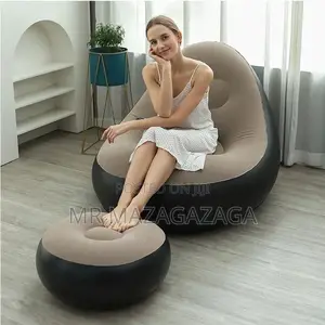 Inflatable Air Sofa With Resting Stool