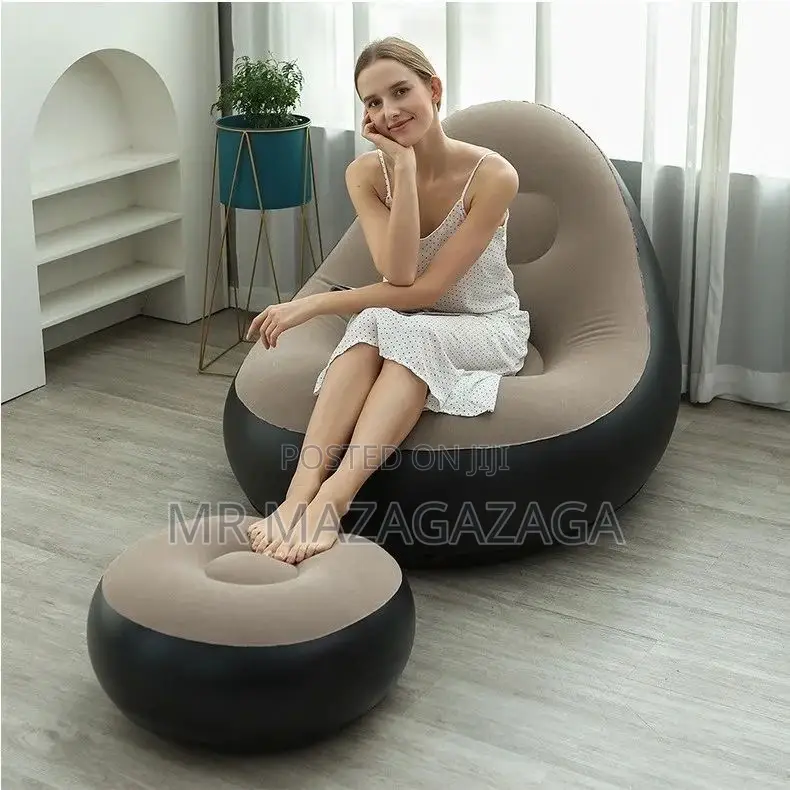 Inflatable Air Sofa With Resting Stool