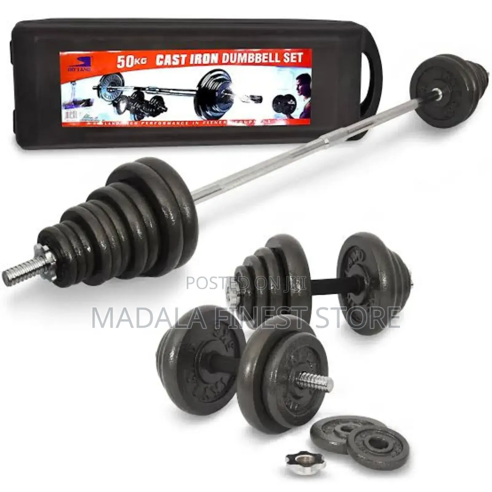 50kg Chrome Dumbbell Set