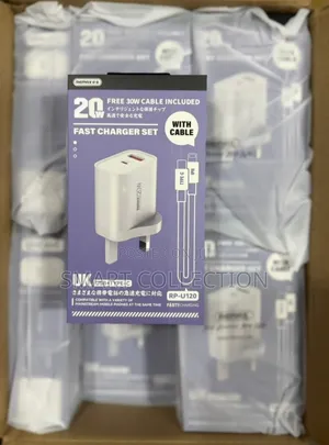 20w Fast Charger (Usb+Type C)Set With 30w Usb Cable Included