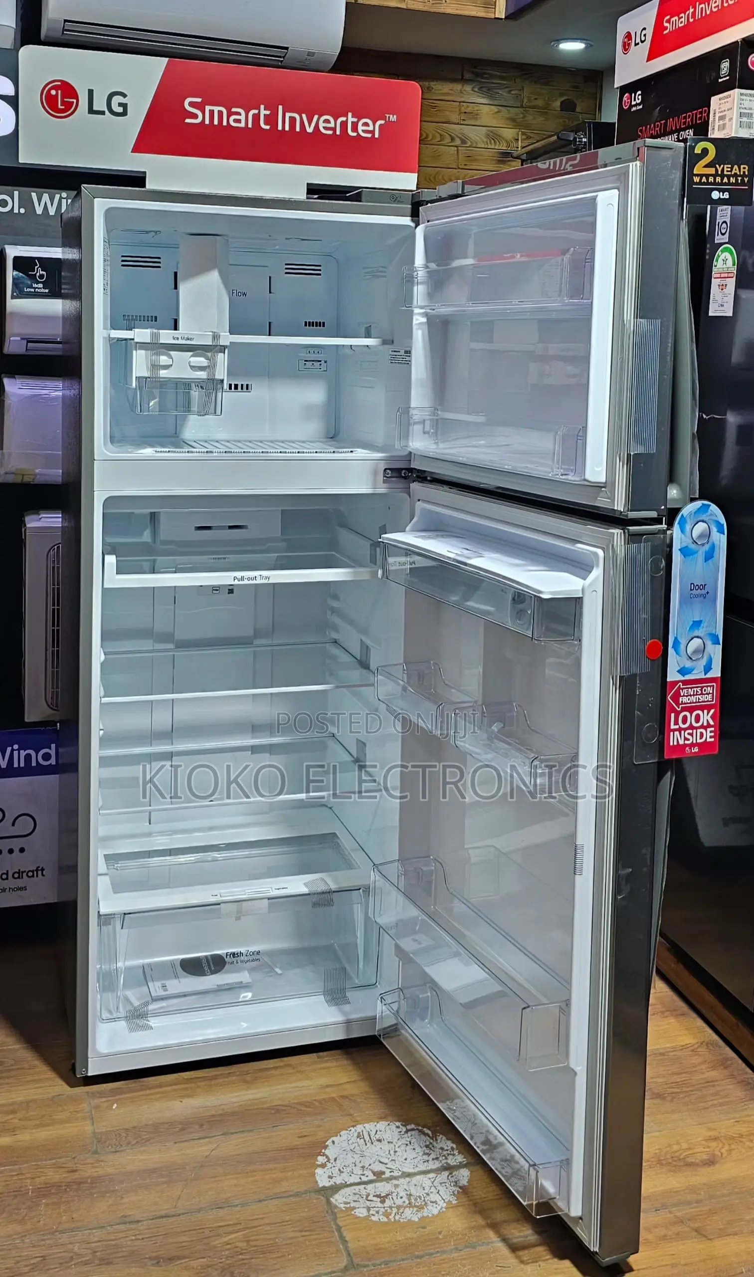 Lg Gl-T652hlcm : 438 Litres Refrigerator