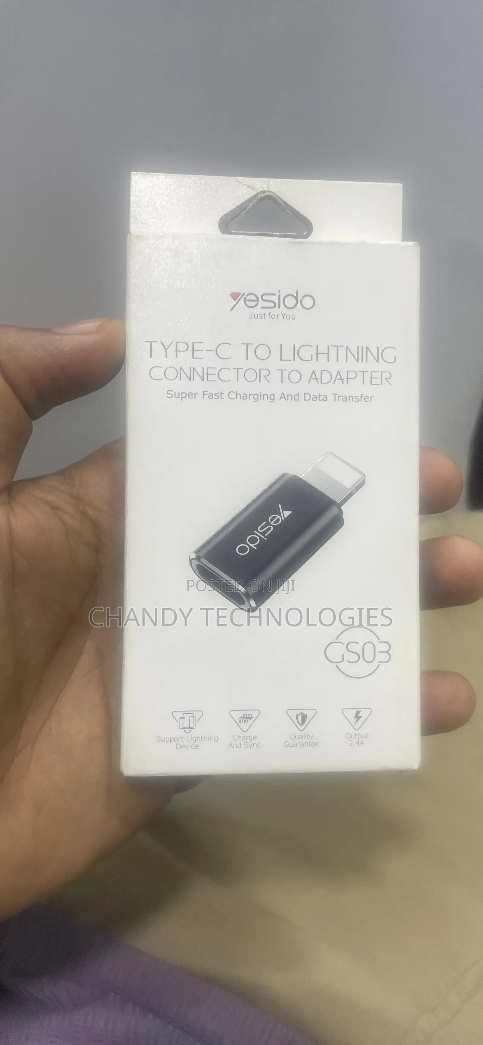 Usb-C (Type-C) Female Port to a Lightning Male Connector