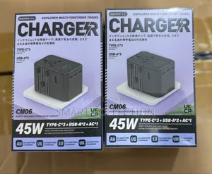 Remax 45w Multifunctional Gan Travel Charger Eu+Uk+Us/Au