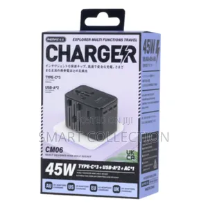 Remax 45w Multifunctional Gan Travel Charger Eu+Uk+Us/Au