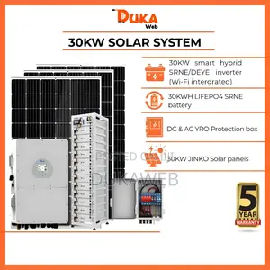 30kw Complete Solar System – 30kwh Battery