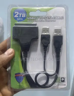 A Usb 2.0 to Sata Cable Hard Disk Drive Converter.