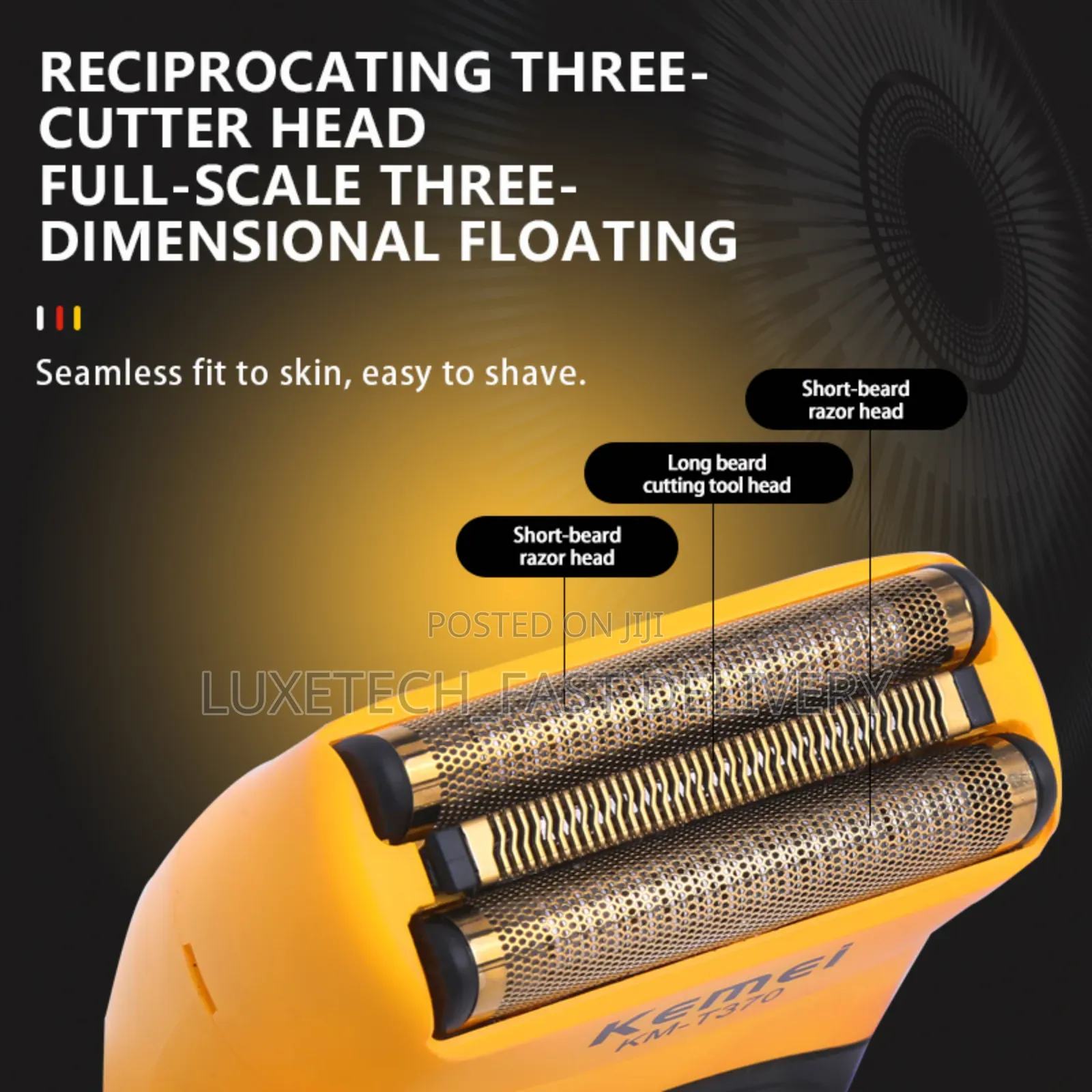 Kemei Km-T370 Electric Shaver/Hair Trimmer
