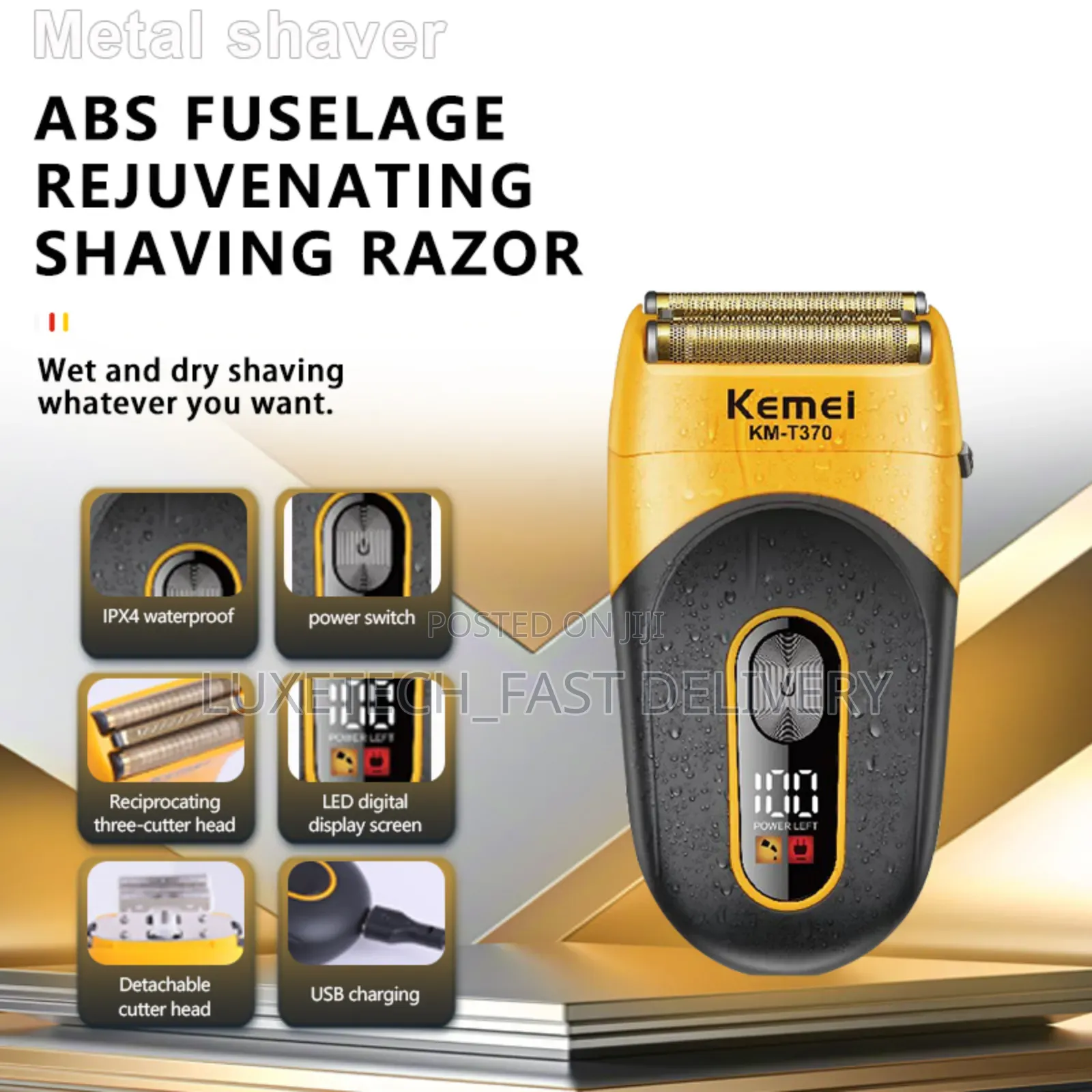 Kemei Km-T370 Electric Shaver/Hair Trimmer