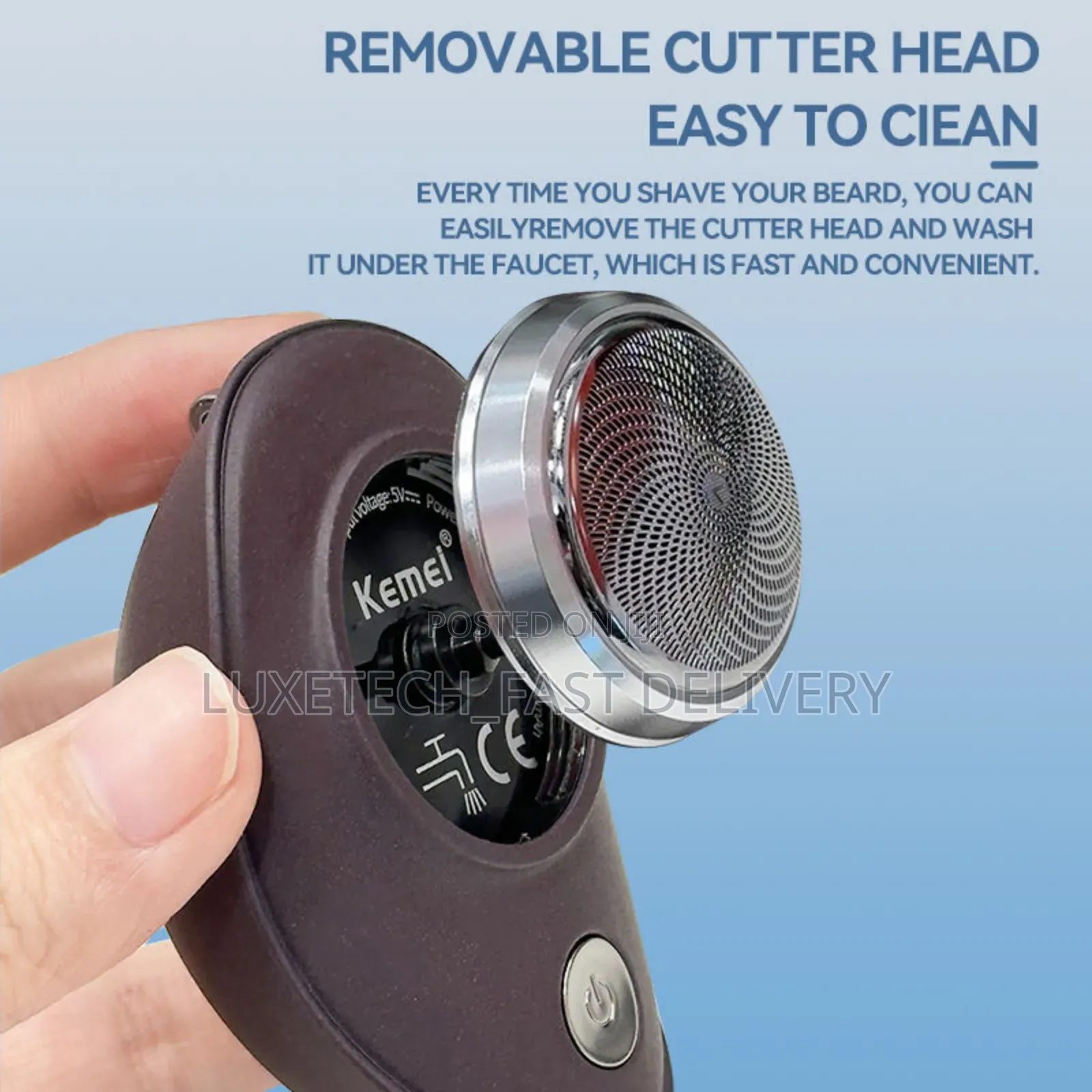 Kemei Mini Portable Electric Shaver