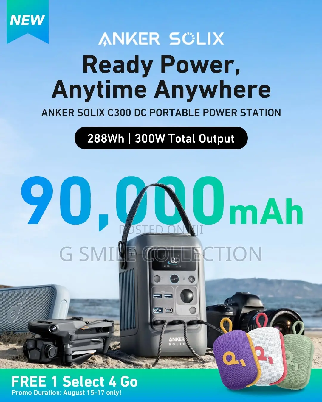 Anker Solix C300 Dc Portable Power Station