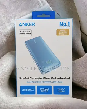 Anker Power Bank (10,000mah, 25w, 3-port)