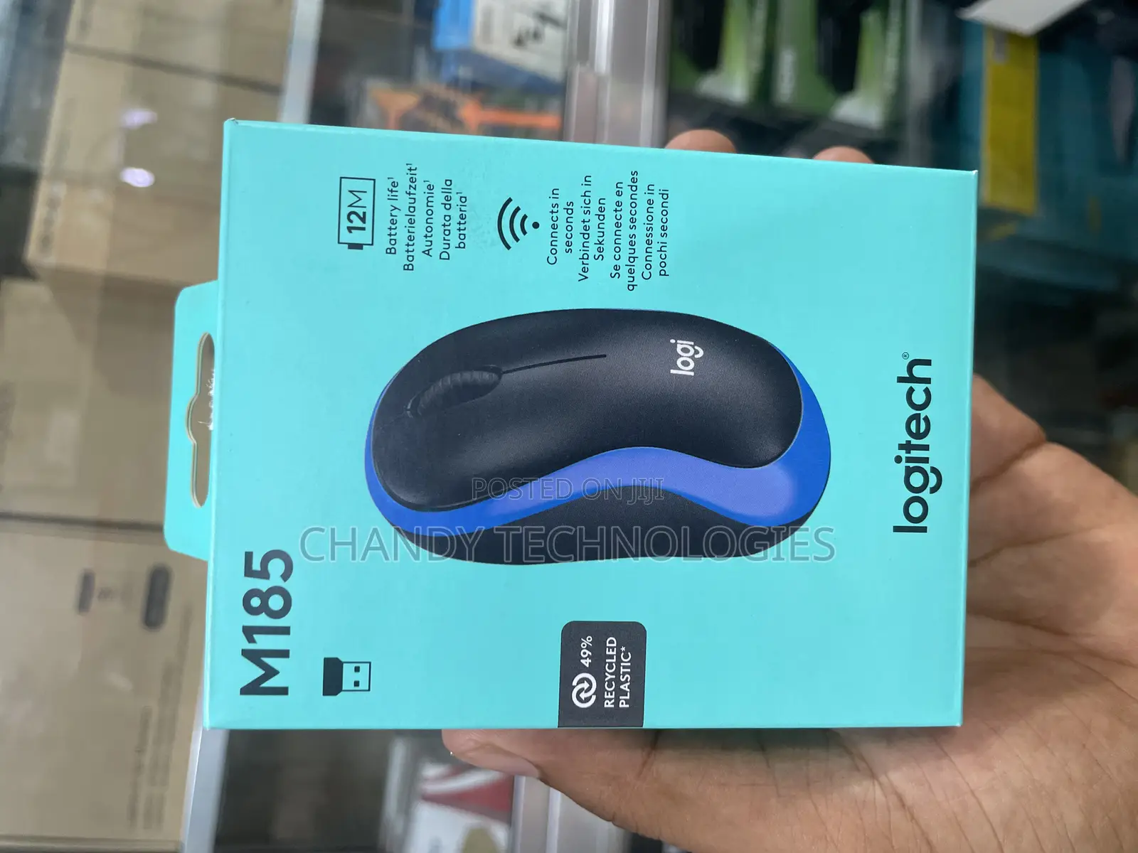 Logitech M185 Wireless Mouse.