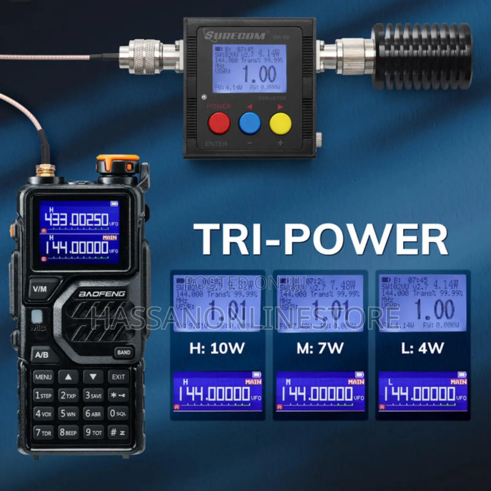 Baofeng Plus 10w Tri-Band Radio - Pair
