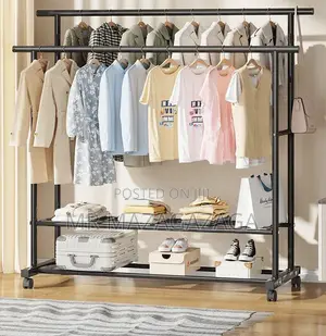 Tier Double Pole Clothes Organizer
