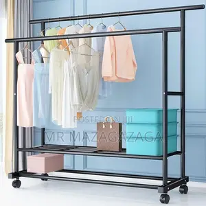 Tier Double Pole Clothes Organizer