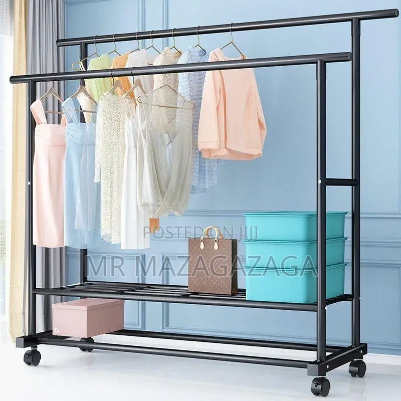 Tier Double Pole Clothes Organizer