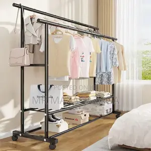Tier Double Pole Clothes Organizer