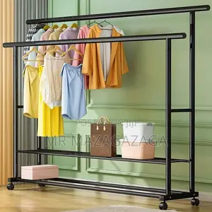 Tier Double Pole Clothes Organizer