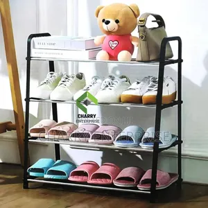 4 Layer Free-Standing Shoe Rack, Simple and Efficient Storage Solution