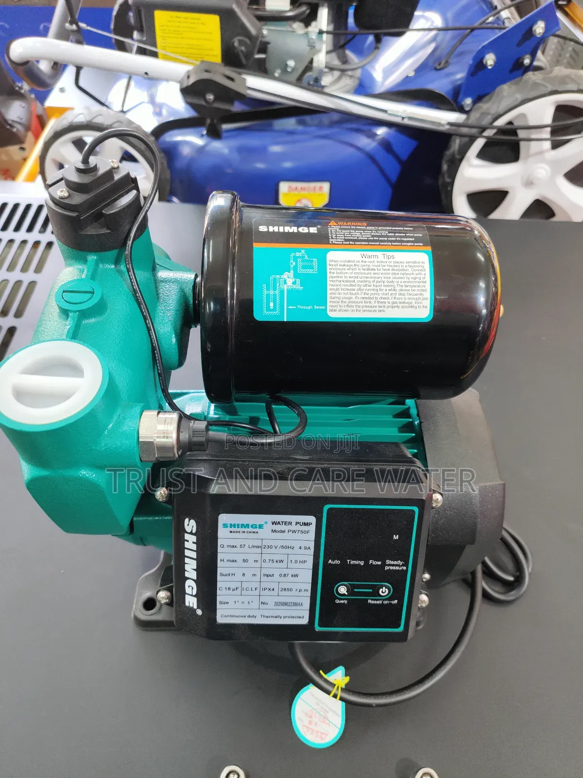 Shimge Surface Pump 1hp With Pressure Controller