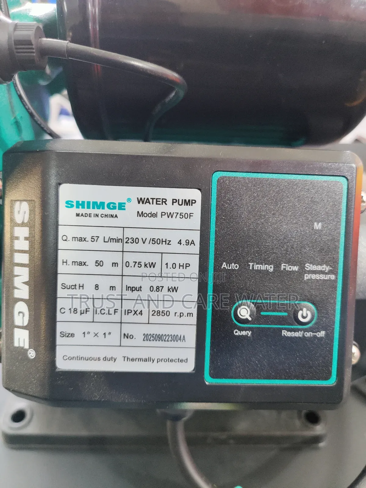 Shimge Surface Pump 1hp With Pressure Controller