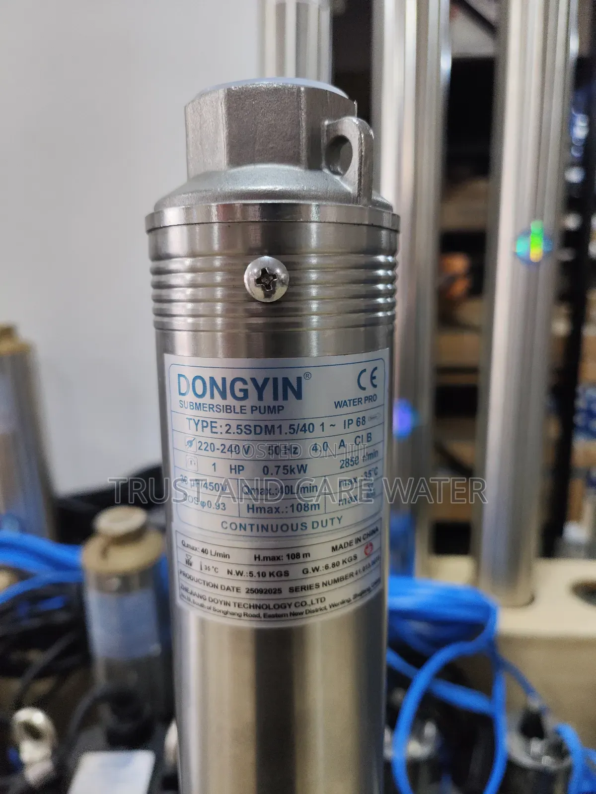 Dongyin Submersible 1hp (Nyembamba)