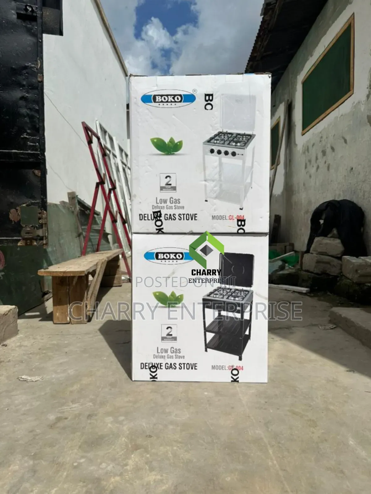 Boko Free Standing Full Gas Stove/ Cooker 4 Burner and Storage Space