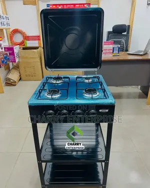 Boko Free Standing Full Gas Stove/ Cooker 4 Burner and Storage Space