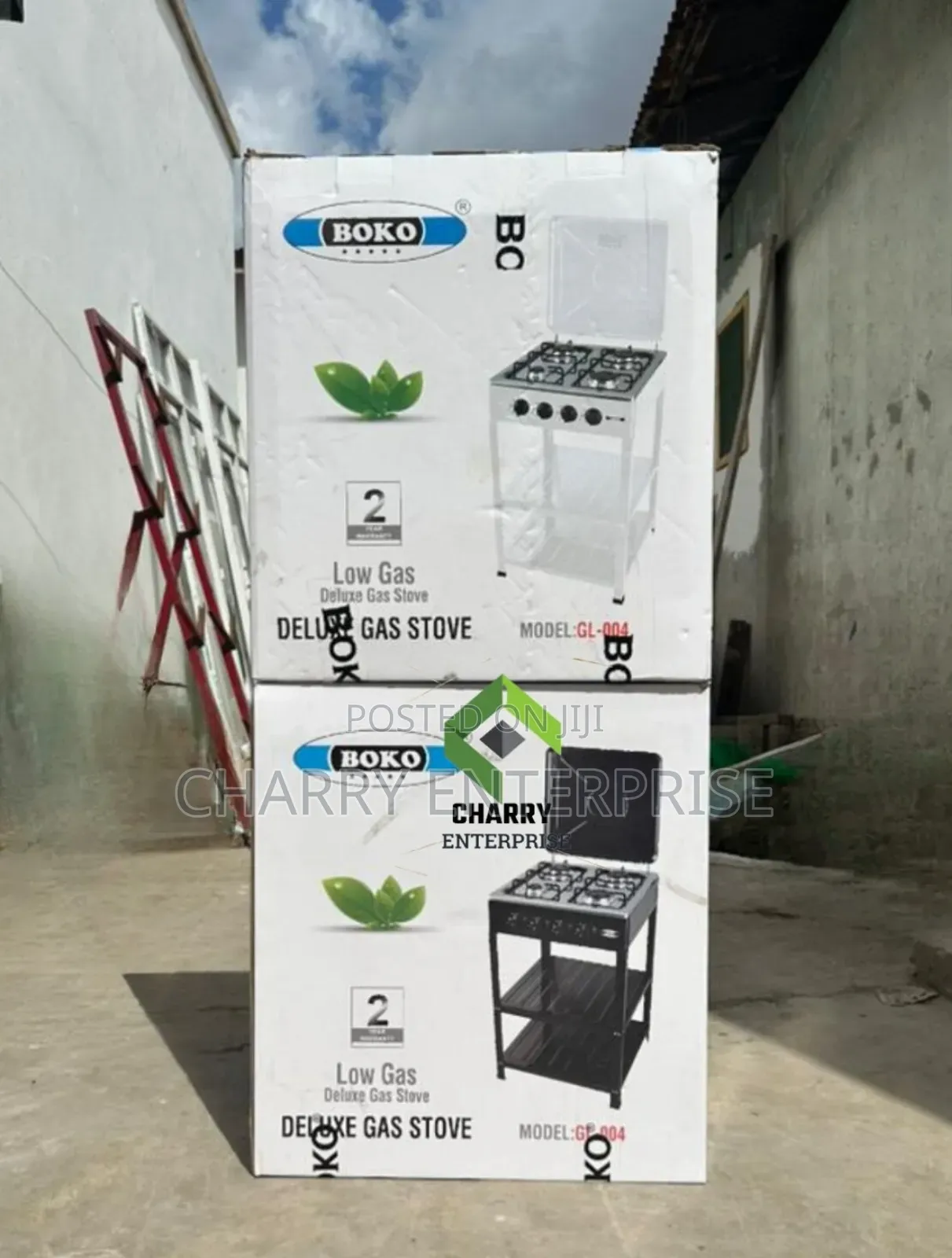 Boko Free Standing Full Gas Stove/ Cooker 4 Burner and Storage Space