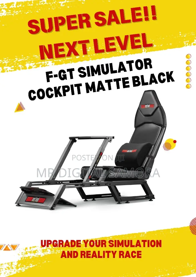 F-Gt Simulator Cockpit Matte Black
