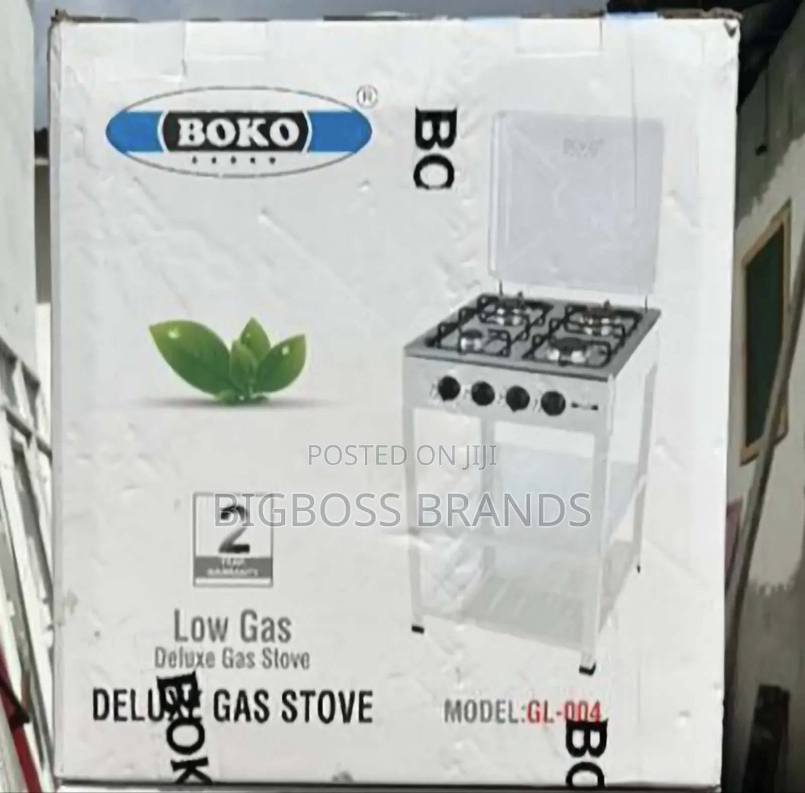 Boko Full Gas Standing Stove 4 Plates  