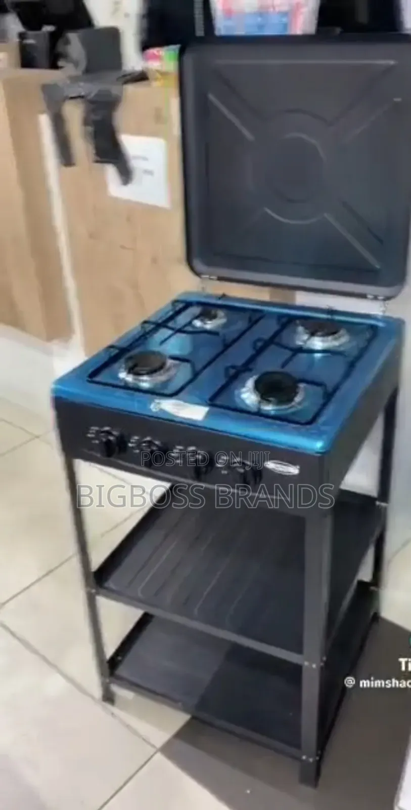 Boko Full Gas Standing Stove 4 Plates  