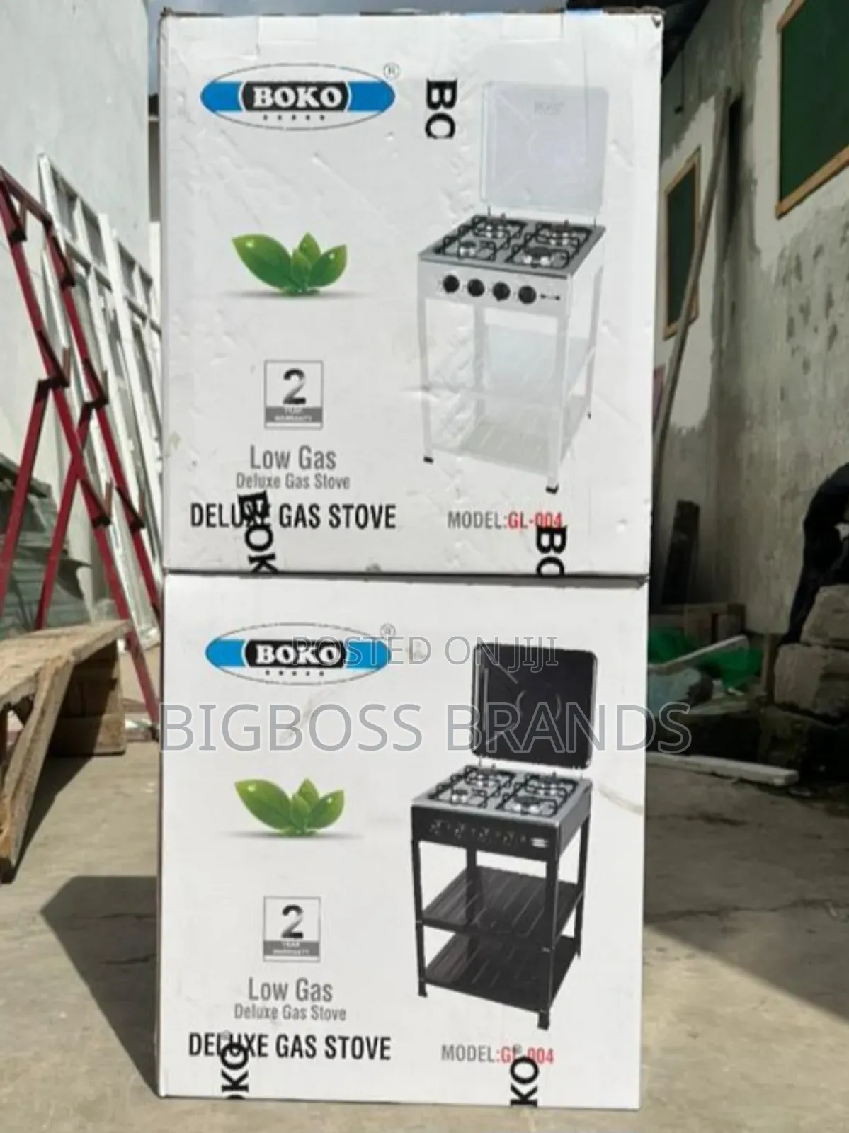 Boko Full Gas Standing Stove 4 Plates  