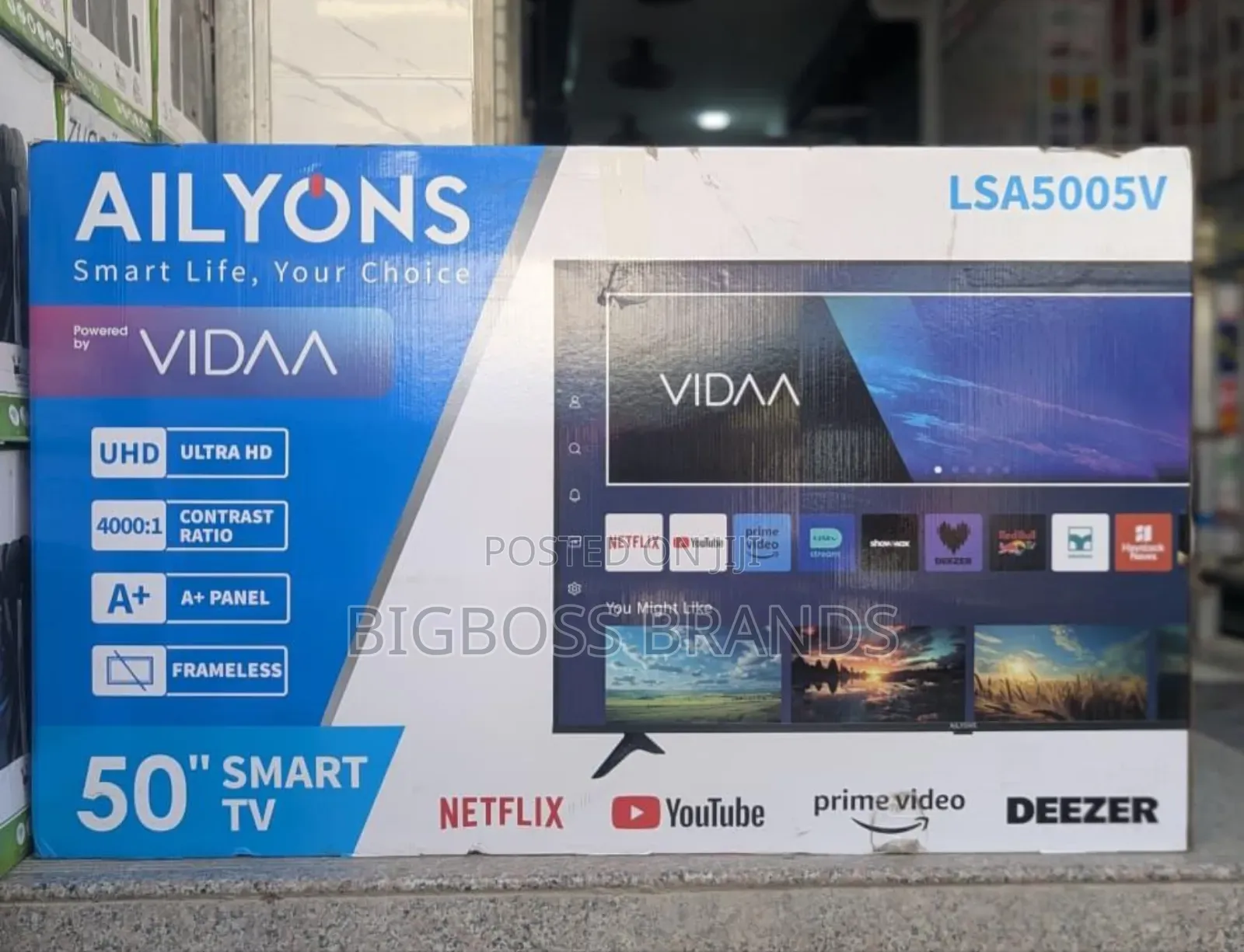 Ailyons Vidaa Smart Tv 50 Inches