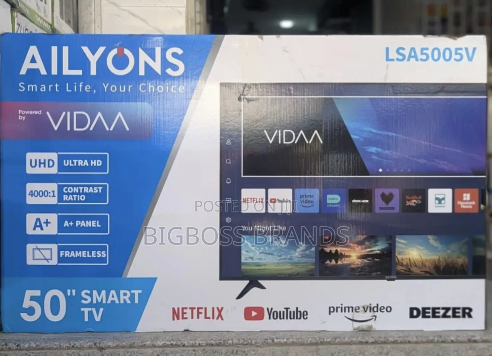 Ailyons Vidaa Smart Tv 50 Inches