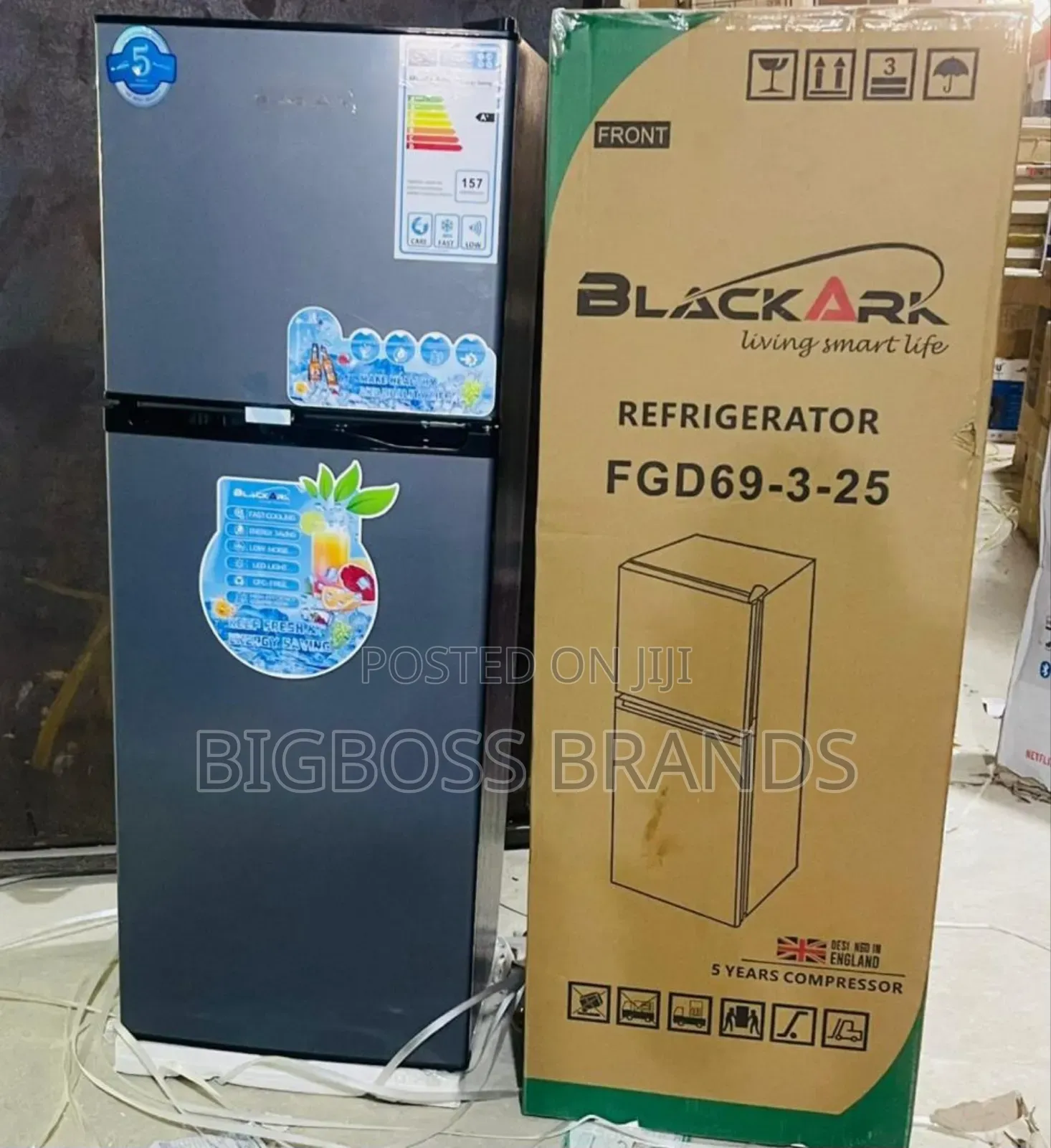Blackark Fridge Fgd69 138 Liters