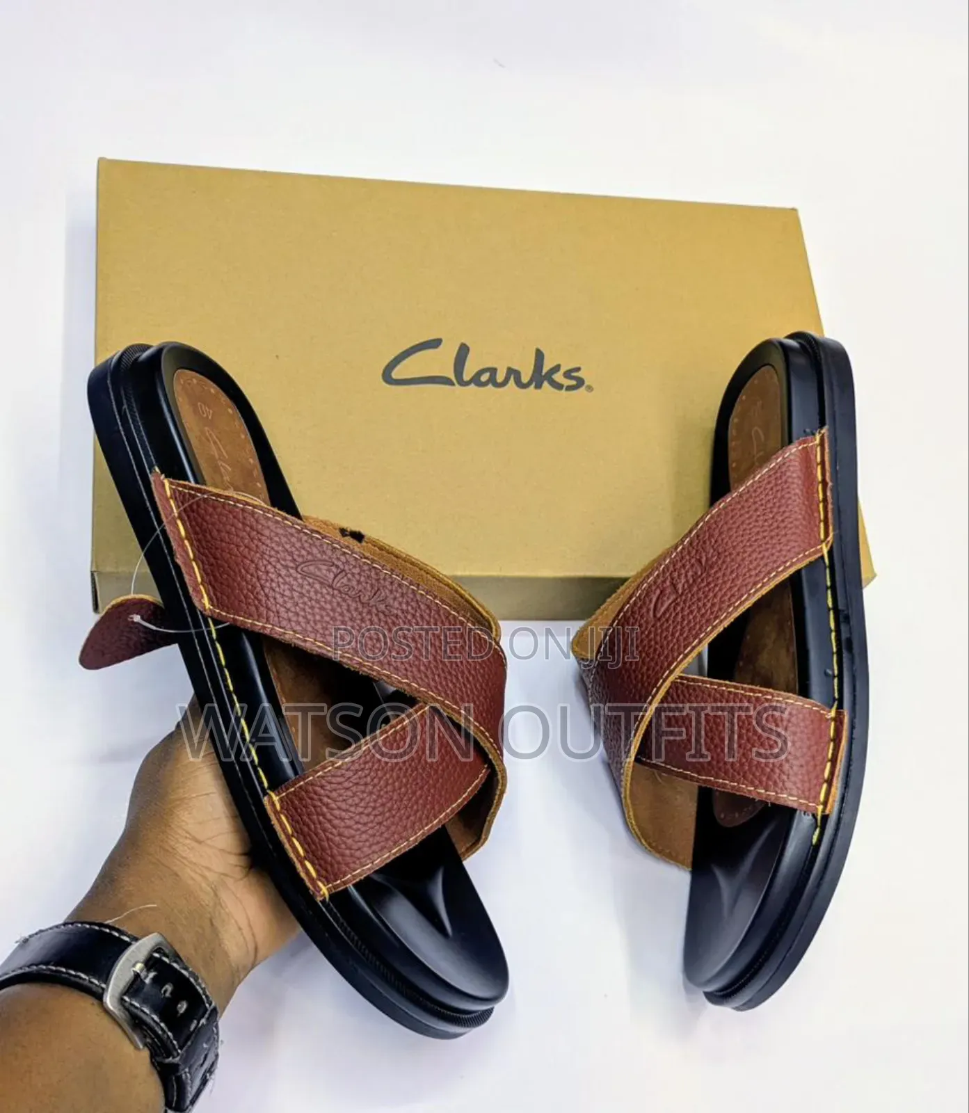 Men's Leather Sandals or Sendo Za Leather Materials New and Original