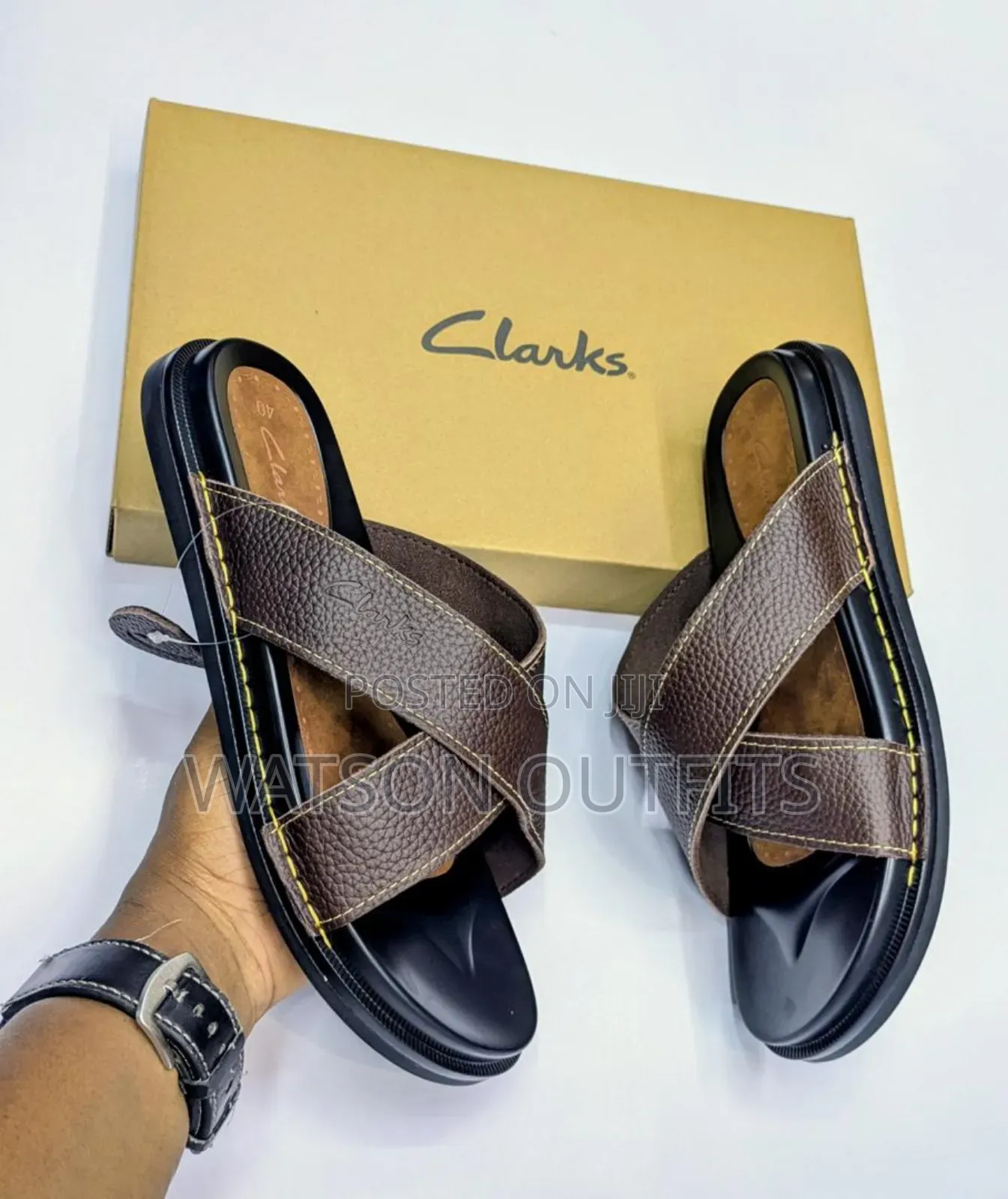 Men's Leather Sandals or Sendo Za Leather Materials New and Original