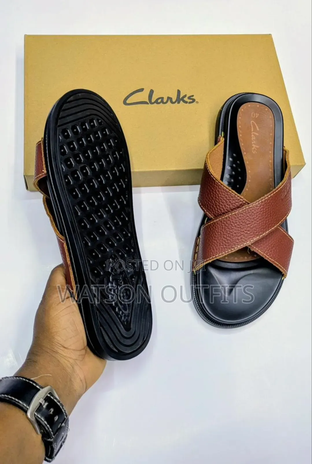 Men's Leather Sandals or Sendo Za Leather Materials New and Original